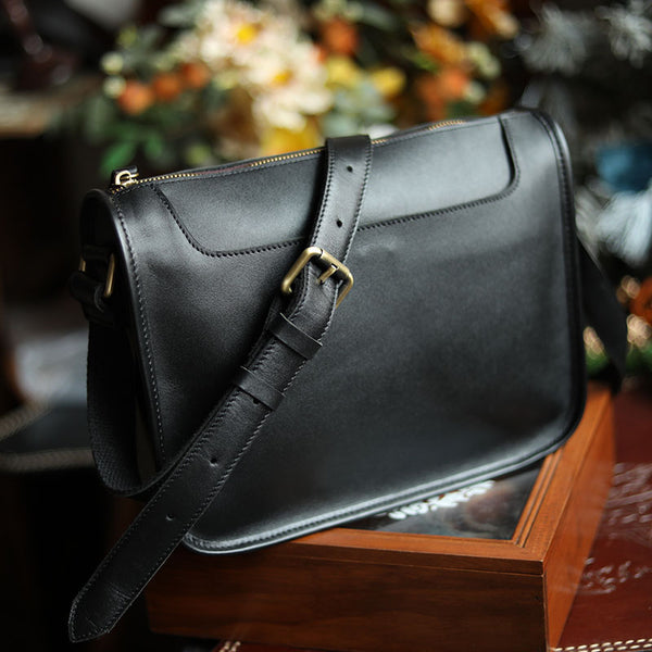 Bolsa Bandolera de Cuero Artesanal para Hombre
