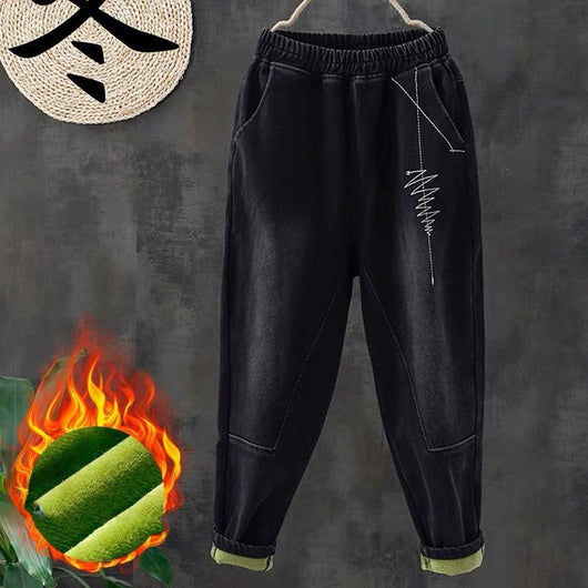 Pantalones Harem Cómodos Plus Size con Tecnología Térmica - Image 13