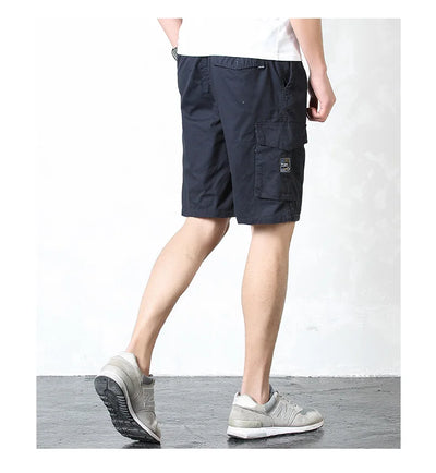 Capris Cortos Cargo con Múltiples Bolsillos Lavados - Image 6