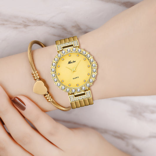Reloj de Pulsera Mujer Resistente al Agua con Banda de Cobre - Image 7