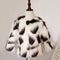 2021 New Winter Fur Coat For Children Negro 100 Cm