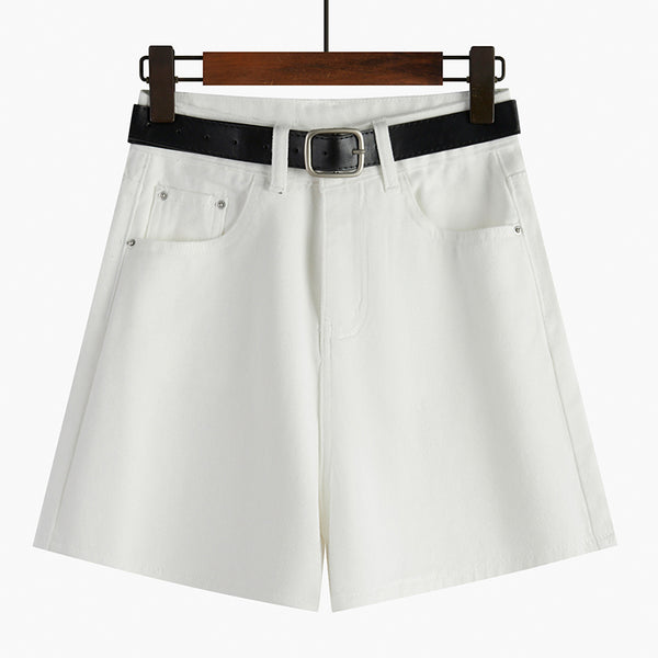 Shorts Denim Retro Cintura Alta para Mujer - Verano