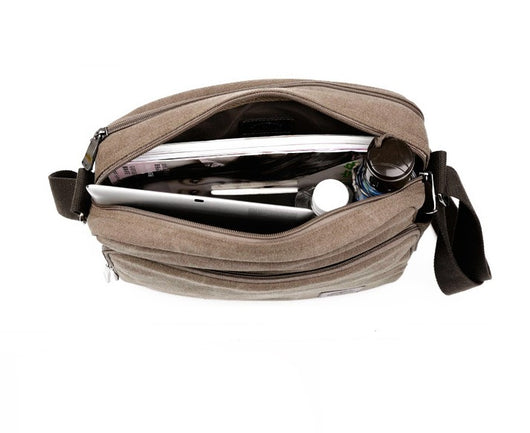 Bolsa de Lona Vintage para Hombre - Maletín Ejecutivo Retro - Image 11
