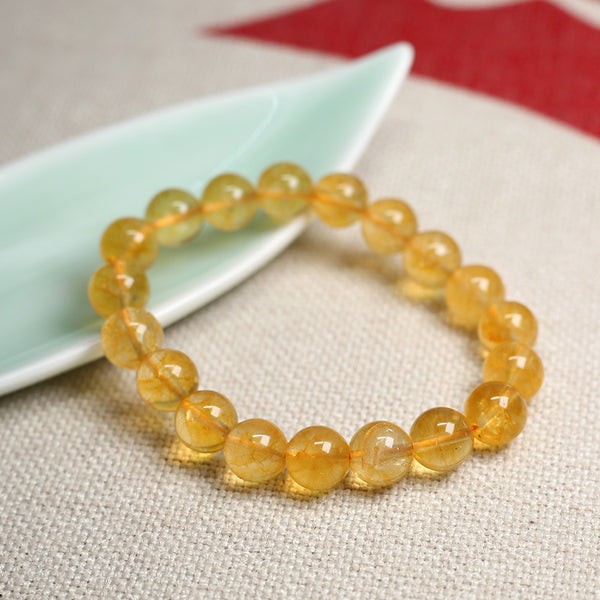 Pulsera de Cuarzo Citrino Natural