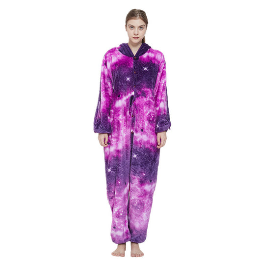 Pijama Enterizo de Franela con Diseño Infantil Arcoíris Tianma - Image 3