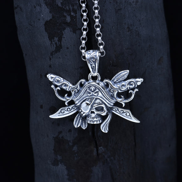 Dije Calavera de Acero Inoxidable Estilo Gótico Premium