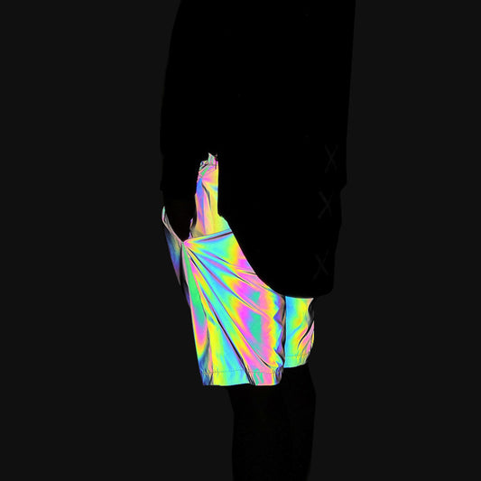 Shorts Reflectantes Multicolor para Deportes y Actividades Urbanas - Image 2
