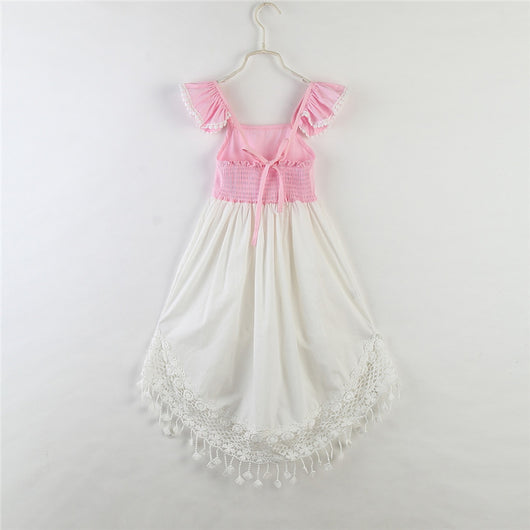 Falda Irregular con Tirantes Voladores para Niñas - Image 6