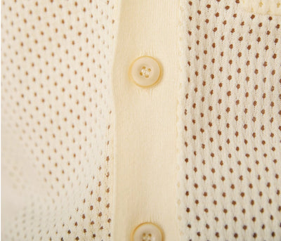 Playera Casual Vacacional de Algodón Puro con Diseño Calado - Image 6