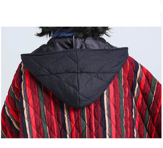 Abrigo Acolchado Suelto Estampado Talla Grande - Image 13