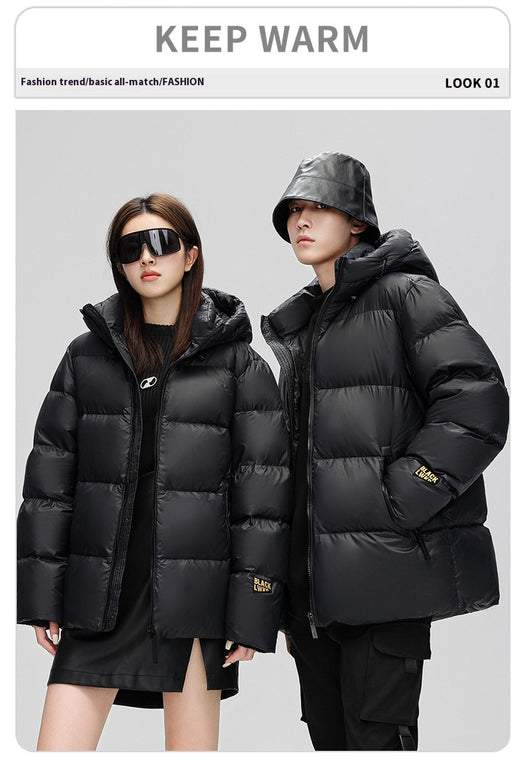 Chaqueta Acolchada Unisex Otoño Invierno - Diseño Negro y Dorado - Image 10