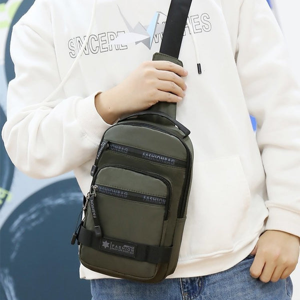 Bolsa de Pecho Oxford de Un Hombro - Ligera y Versátil para Viajes