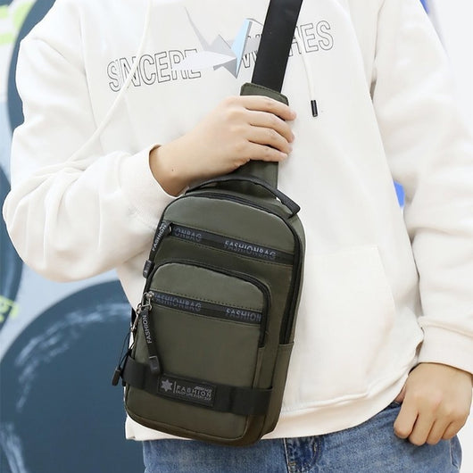 Bolsa de Pecho Oxford de Un Hombro - Ligera y Versátil para Viajes