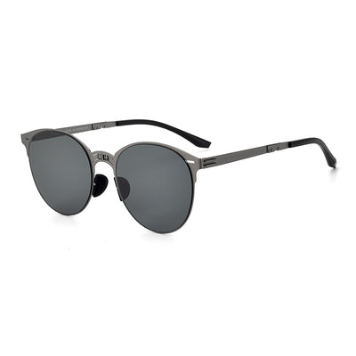 Gafas de Sol Vintage Plegables para Hombre en Acero Inoxidable - Image 5