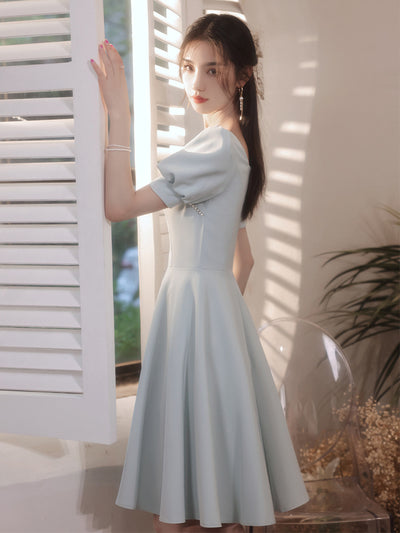 Vestido de Dama de Honor Estilo Francés para Verano - Image 2