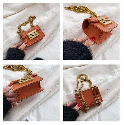 Bolso Bandolera Cuadrado Mini con Cadena - Estilo Ins All-Match - Image 8