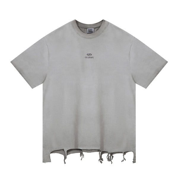 Playera Suelta de Manga Corta Estilo Urbano Minimalista
