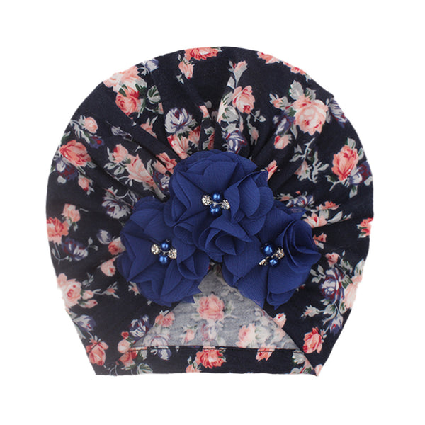 Gorro Turbante Floral para Bebé Niña - Beanie con Diseño Elegante - Image 8
