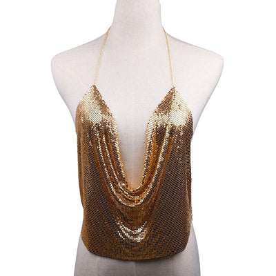 Cadena de Cuerpo Exagerada con Lentejuelas - Collar Personalizado Estilo Europa - Image 5