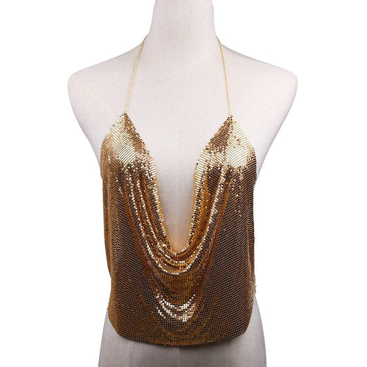 Cadena de Cuerpo Exagerada con Lentejuelas - Collar Personalizado Estilo Europa - Image 5