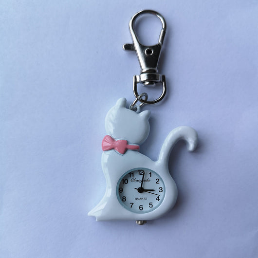 Reloj Colgante Infantil Gato Adorable - Diseño Cartoon Moderno