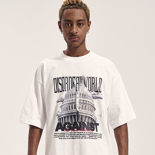 Camiseta Retro Suelta de Manga Ancha para Hombre - Estilo Urbano Casual