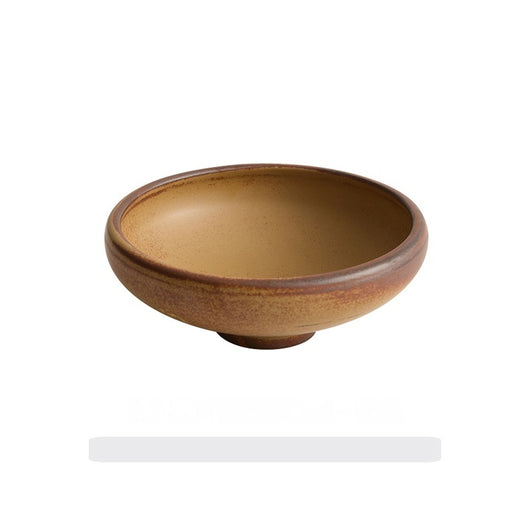 Plato Pequeño de Cerámica Vintage con Pie Alto de 6 Pulgadas - Image 3