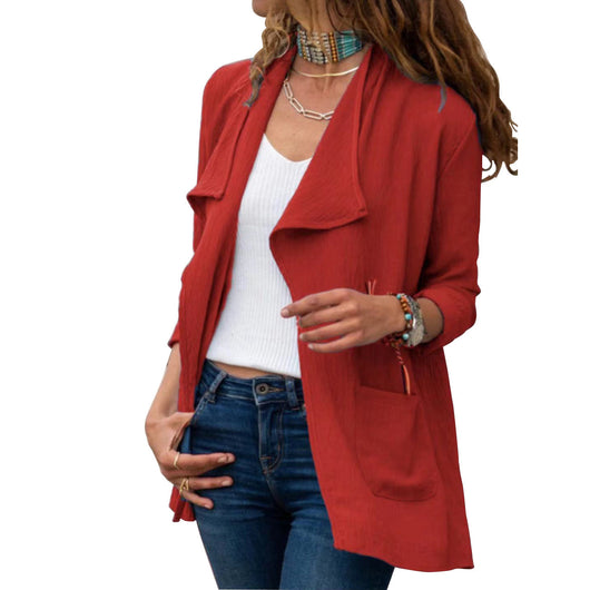 Chaqueta Cardigan Ligera de Manga Larga - Básico Versátil para Todos los Días - Image 7