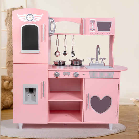 Cocina de Juguete Infantil de Madera con Accesorios Realistas