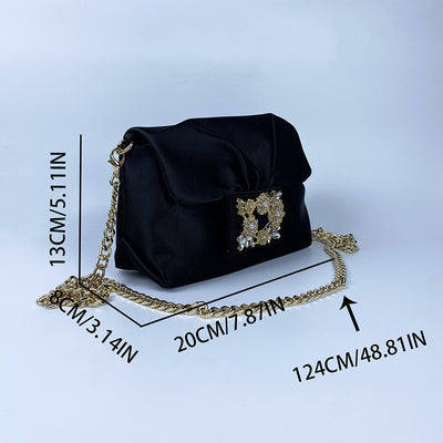 Bolso Bandolera Retro Arrugado con Cadena - Image 16