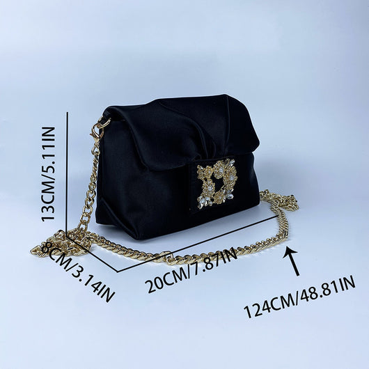 Bolso Bandolera Retro Arrugado con Cadena - Image 16