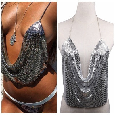 Cadena de Cuerpo Exagerada con Lentejuelas - Collar Personalizado Estilo Europa - Image 2