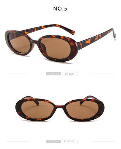 Gafas de Sol Ovaladas Trend Cow Print - Marco Pequeño Estilo Instagram - Image 24