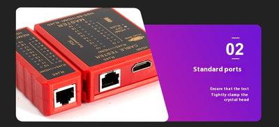 Probador de Cable de Red POE con Protección Contra Quemaduras y Pantalla HD - Image 10