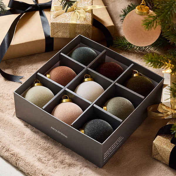 Adornos Pompones para Árbol de Navidad - Colgantes Decorativos