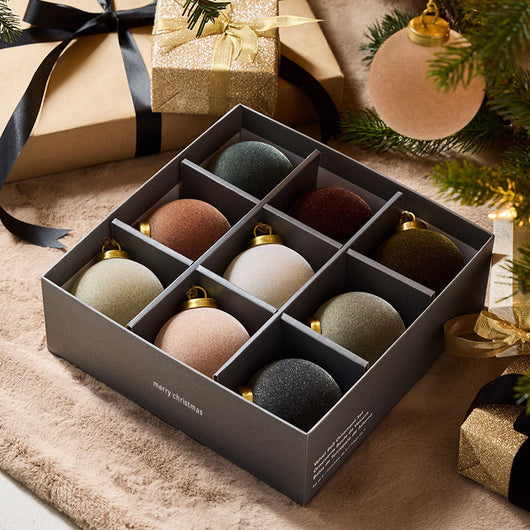 Adornos Pompones para Árbol de Navidad - Colgantes Decorativos
