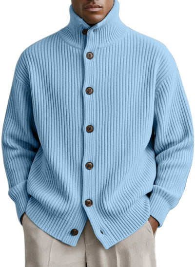 Cardigan Cuello Alto Tejido para Hombre - Image 6