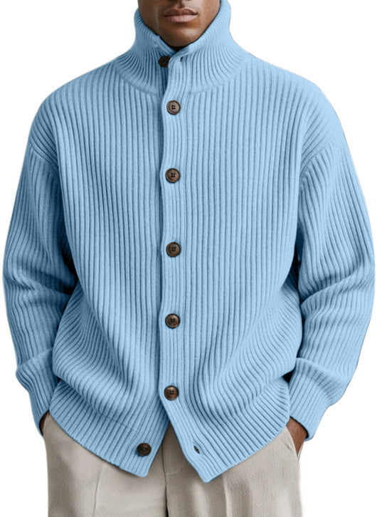 Cardigan Cuello Alto Tejido para Hombre - Image 6