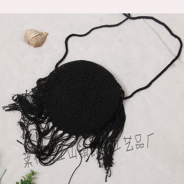 Bolso Mensajero Tejido a Mano - Clutch Artesanal