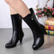 Botas de Invierno con Tacón Alto y Colgante de Corazón para Mujer