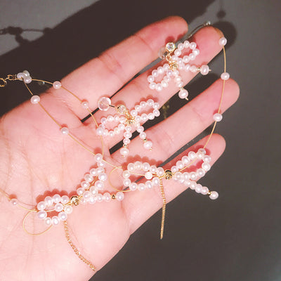 Aretes de Perla con Moño - Image 8