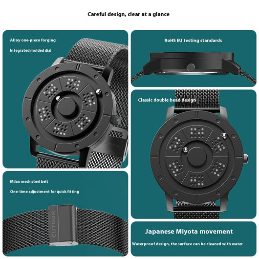 Reloj Deportivo de Acero Azul con Movimiento de Cuarzo - Image 4