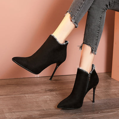 Botas Martin Mujer Tacón Stiletto Puntiagudo - Botines Elegantes para Invierno - Image 8