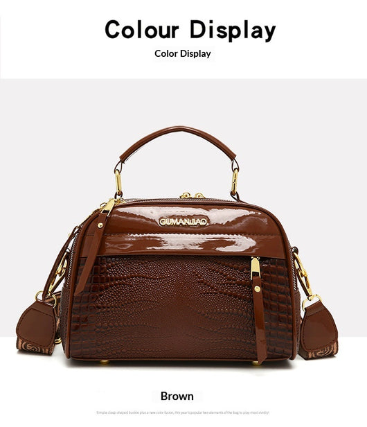 Bolso Mamá Grande de Capacidad Amplia - Bolsa Práctica Mujer Color Sólido - Image 13