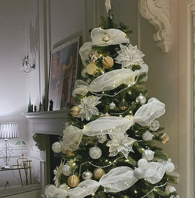 Cintas de Seda y Moños Decorativos para Árbol de Navidad - Image 26