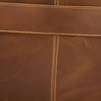 Bolso de Cuero Vintage Crazy Horse para Hombre - Image 8