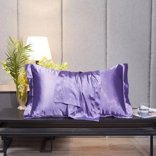 Funda de Almohada en Seda de Hielo Simple para el Hogar