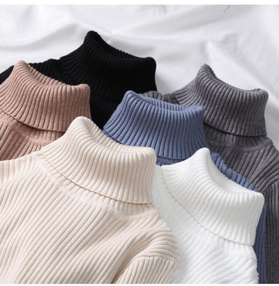 Suéter Cuello Alto Mujer Tejido Térmico Invierno - Image 17