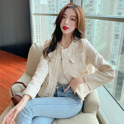 Blusa Corta de Manga Larga con Detalles de Abalorios Elegante - Image 18