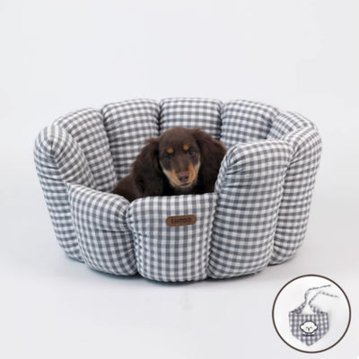 Cama Cuadriculada para Mascotas Todo Clima